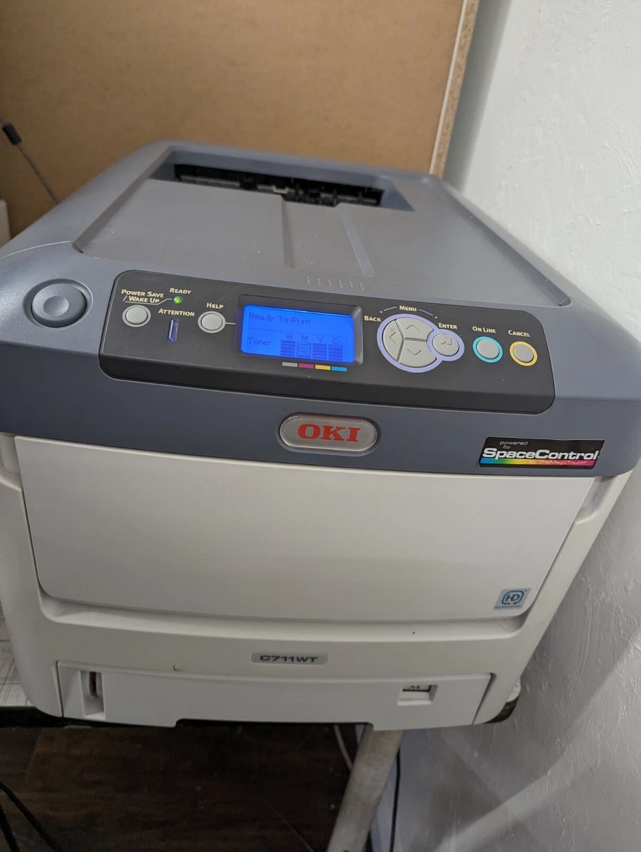 Oki C711wt White Toner Printer eBay