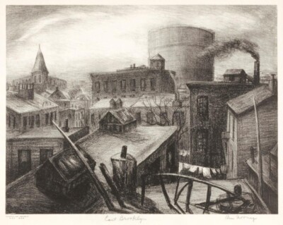 East Brooklyn : Ann Nooney : 1935  : WPA  : Archival Quality Art Print