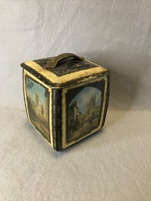 Vintage Edward Sharp & Sons Ltd Tin Featuring Famous British Cathedrals 