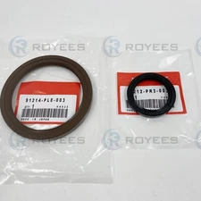 2X Front & Rear Main Crankshaft Seal for Honda Acura 91212-PR3-003/91214-PLE-003