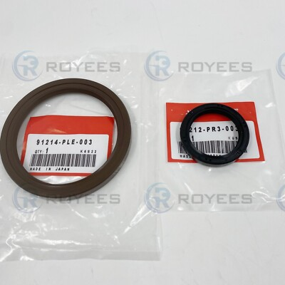 #ad 2X Front amp; Rear Main Crankshaft Seal for Honda Acura 91212 PR3 003 91214 PLE 003 $7.88