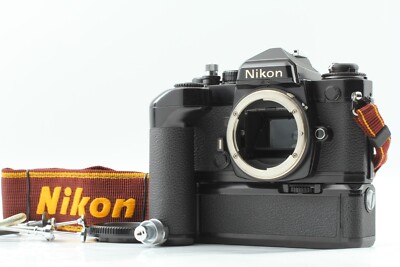 [並品/付属品多数] Nikon FE + MD-12 + AH-3 ニコン Exc+5 w/ MD-12 MD12 MR-2 】 Nikon FE Black Body 35mm SLR Film