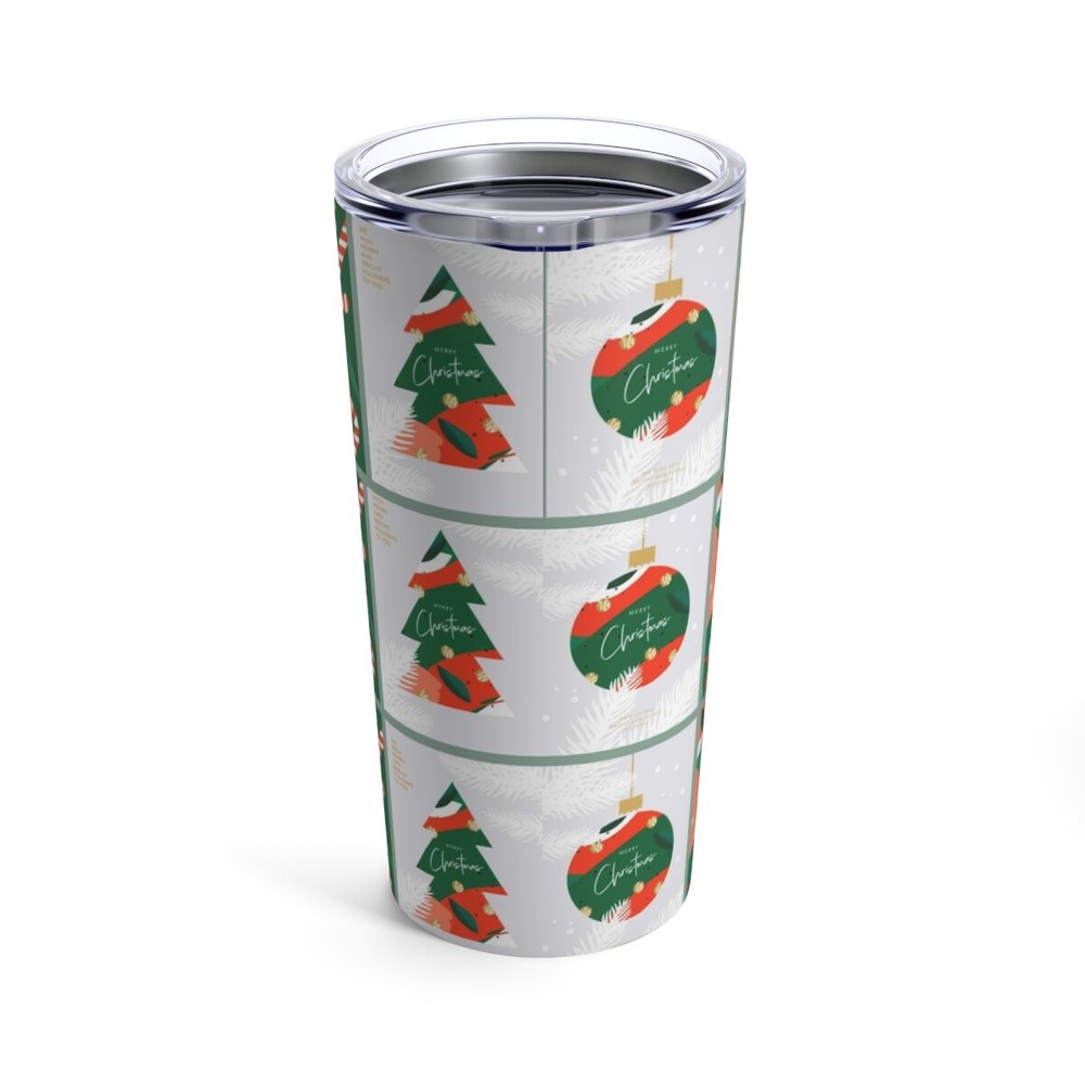20oz Vibrant Christmas Tumbler with Festive Design