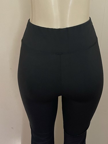 Women's Flare Leggings Pants Black Size S/M Free Shipping - Picture 5 of 6