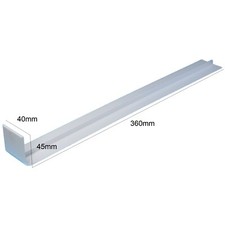 uPVC Plastic Fascia Board straight butt joint white 360mm round edge pvc finial