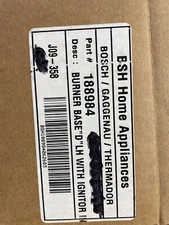 Thermador burner base with ignitor 188984