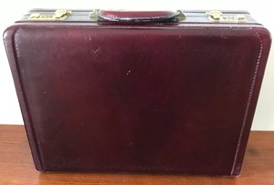 cordovan leather briefcase