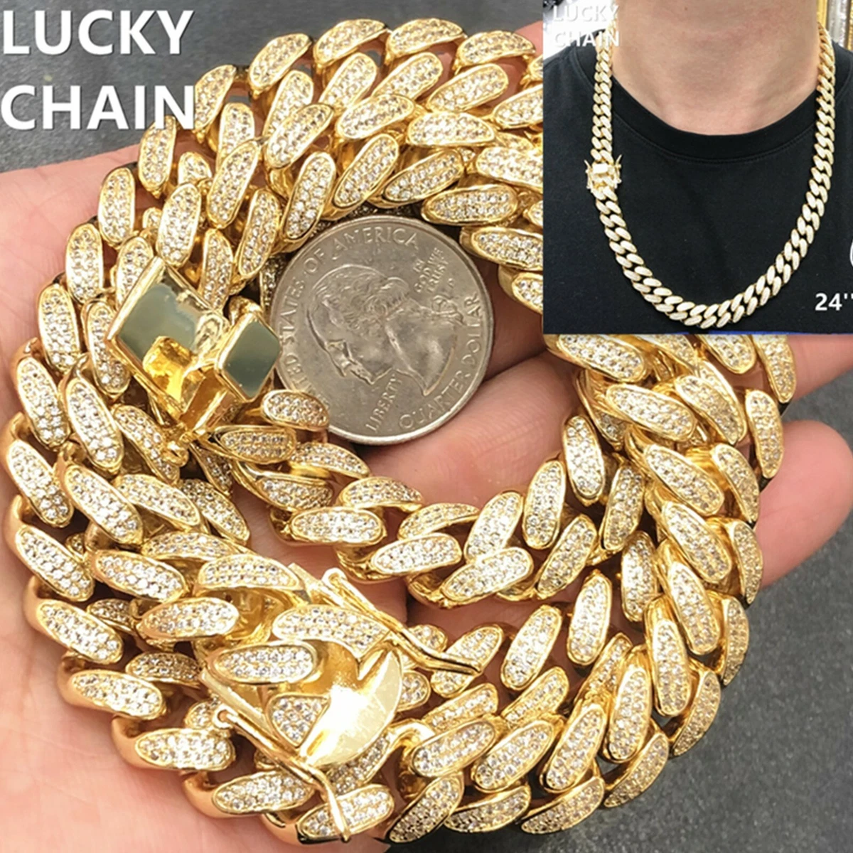 The Gold Gods Micro Diamond Cuban Link Bracelet