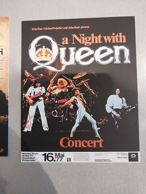 Queen Concert Stock Card Poster 7 1/4 x 9 inch | eBay