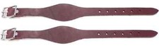 Brown Stirrup Hobbles Latigo Leather Pair for Leather fender