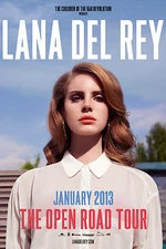 LANA DEL REY "THE OPEN ROAD TOUR - JANUARY 2013" CONCERT POSTER - Lana In White