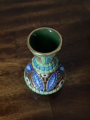 Lavorato A Mano In Oro Zecchino Hand Painted With Gold Italian