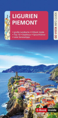 REISEFÜHRER RIVIERA LIGURIEN  PIEMONT 2024/25+GR. LANDKARTE TURIN GENUA SAN REMO