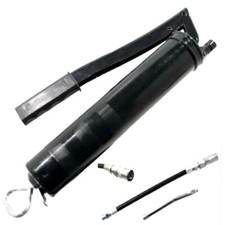 Pistola Ingrassatore manuale a leva tubi testine grasso sfuso o cartuccia 500 Gr
