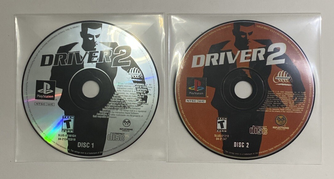 Driver 2 Sur Playstation 1 (PS1) - Version Loose (disque Seul) - VF - Bon état