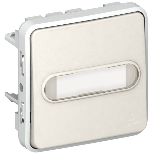 Poussoir lumineux étanche Legrand Plexo avec voyant 12V basse tension