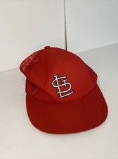 VINTAGE 80's ANNCO MLB St. Louis Cardinals Mesh Snapback Hat Cap Size M/L