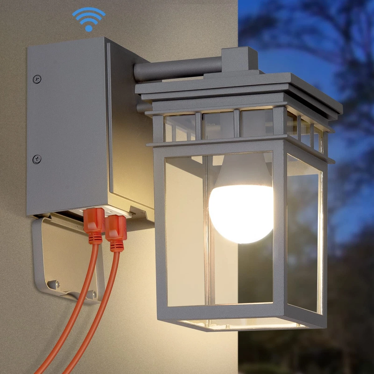 Outdoor Flood Light With Gfci Outlet Shelly Lighting