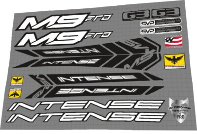 INTENSE M9 FRO frame decal