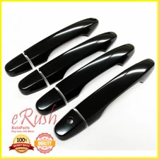 For 12-16 Honda Civic CR-V 8pcs Glossy Black Door Handle Cover Trim CIVIC CRV