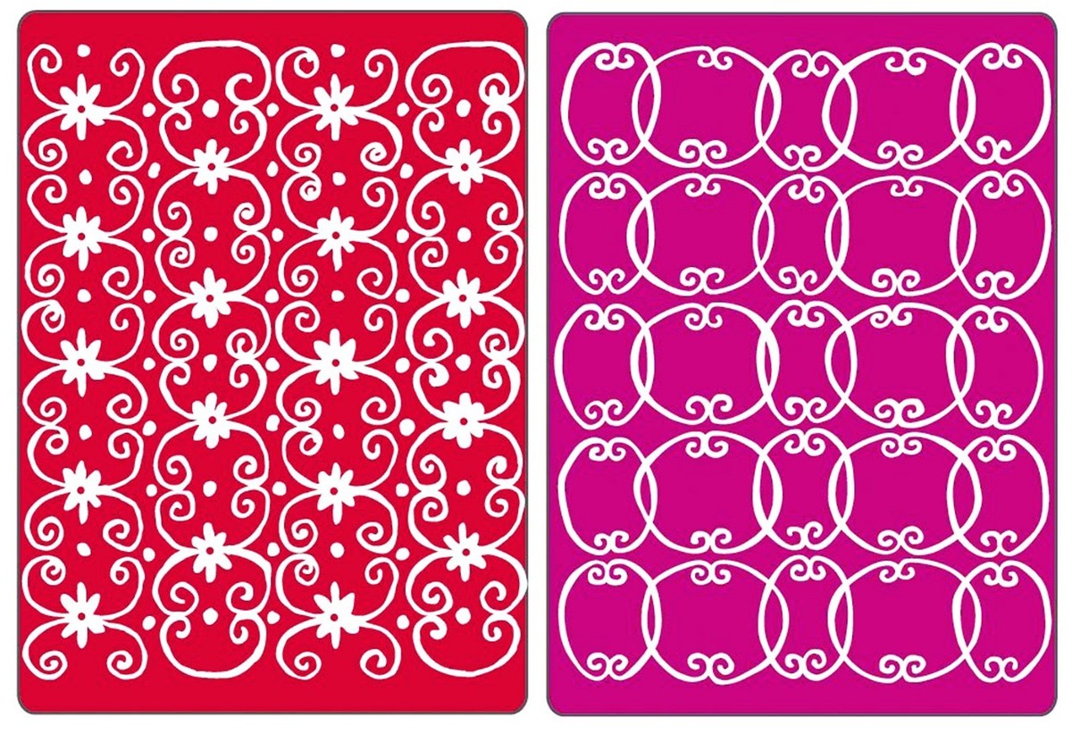 Sizzix Flower Vine & Twizzle Emboss 2pk set #656799 Retail
