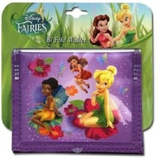 Disney Tinkerbell Non-Woven Bifold Wallet on Card 4.5"x4"