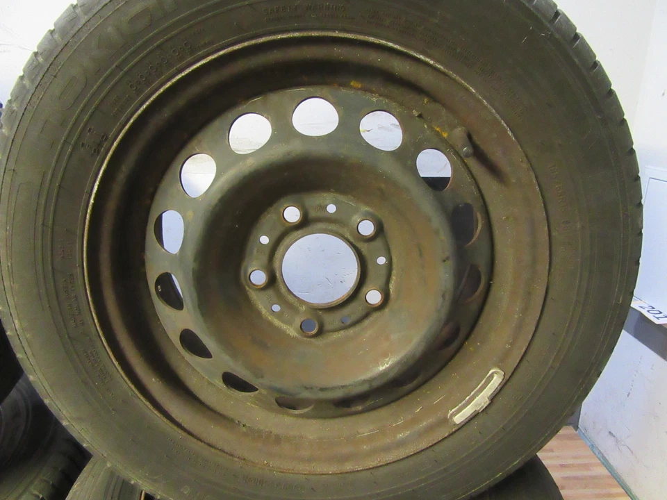 4x SOMMERREIFEN auf STAHLFELGEN + BMW 3er E36 + 6x15 185 65 15 5x120 + 1059007 - Bild 4 von 4