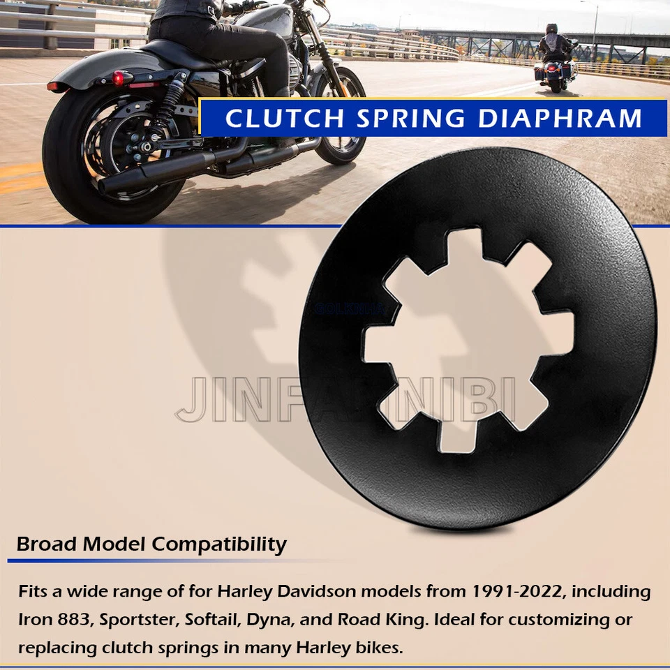 Clutch Diaphragm Spring for Harley-Davidson Sportster 883 1200 XLH/XL 1991-2020 - Image 2 of 4