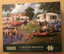 CG413. 1000 Piece Jigsaw Puzzle. Caravan Holiday by Kevin Walsh