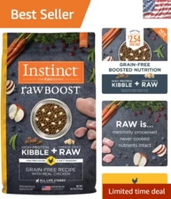 20 lb Raw Boost Dog Food with Real Chicken - Nutrient-Packed Grain-Free Recipe