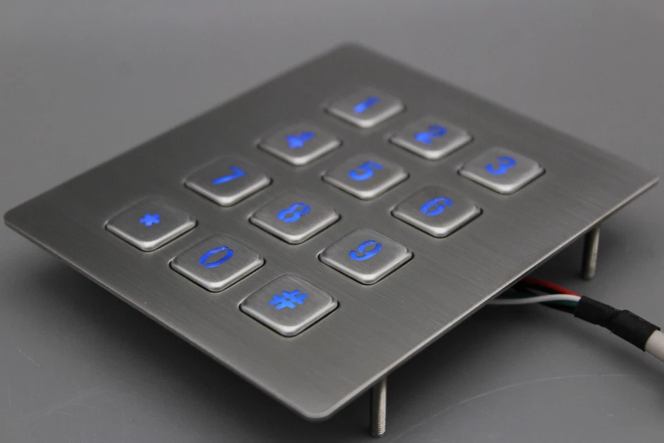USB terminal keyboards waterproof Metal numeric keypad With 12 Keys - Image 3 of 4