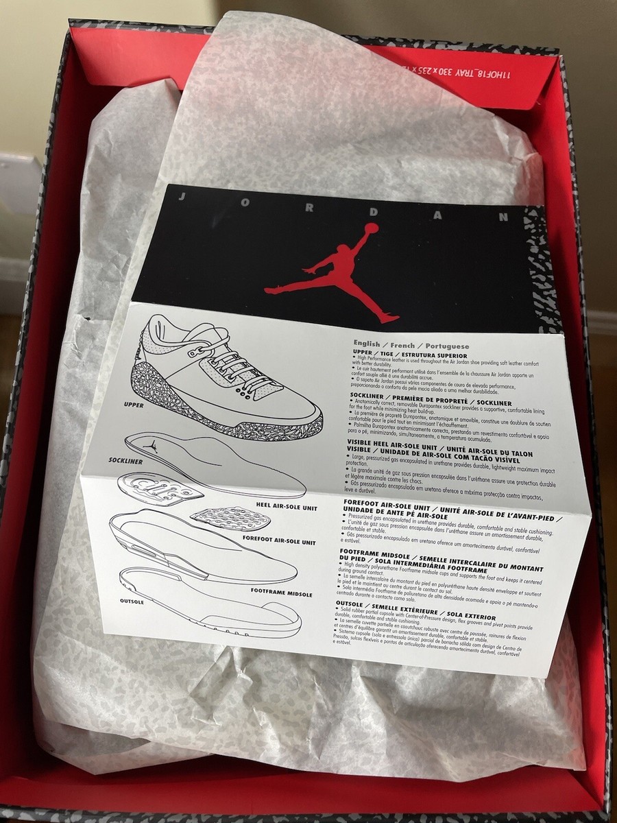 Size 10 - Air Jordan 3 Retro Black Flip for sale online | eBay