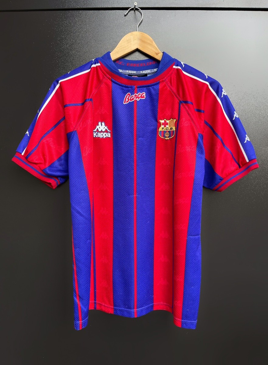 BARCELONA 1997 1998 HOME SHIRT FOOTBALL SOCCER JERSEY