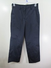 New Ladies Edwards Pants Size 8UL Blue Button Zipper Pockets