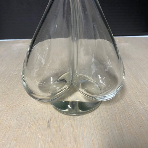 VIntage Clear Glass Oil Vineter Hugging Cruets With Stoppers • Pretty! - Picture 2 of 14
