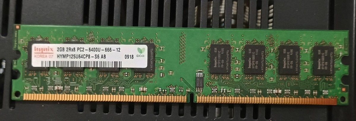 Hynix Hymp125u64cp8-s6 2gb Ddr2 Desktop RAM Tested for sale