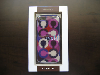 NWT COACH PARK OP ART IPHONE 5/5S CASE 67521