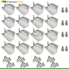 Solar Panel Z Bracket Solar Panel Mounting Mounts RV Boat Roof Wall 4 set of 4