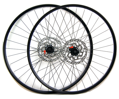 28" Laufradsatz Set mit Bremsscheiben 180mm Hohlkammer geöst Shimano Nabe QR