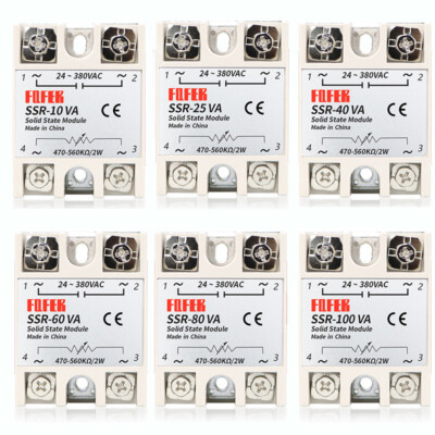 Voltage Regulating Solid State Relay Module SSR-25VA~SSR-100VA 470-560KΩ/2W 1PCS