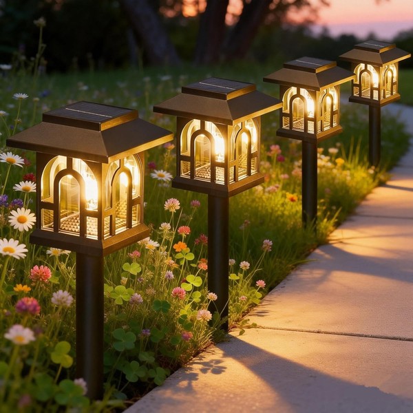 Solarlampen 8 StüCk 3000K Warmweiß AußEn Garten LED-image