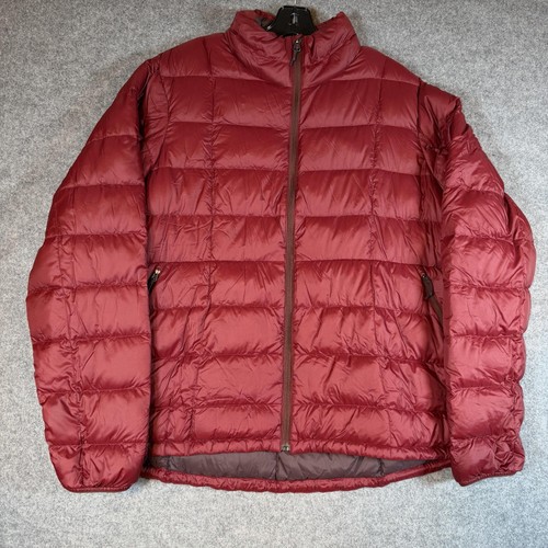 REI Co-op Jacket Mens XL Red 650 Fill Down Puffer Full Zip Outdoor Hiking