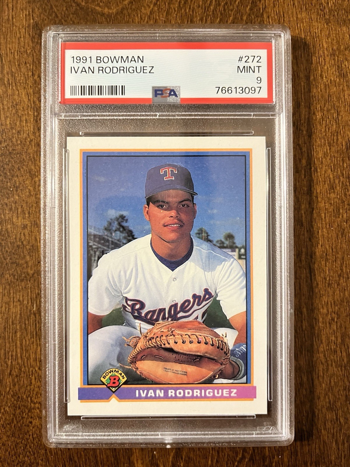 Ivan Rodriguez 1991 Bowman  #272 (RC) PSA 9