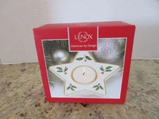 “HOLIDAY” Lenox Star Votive- NIB