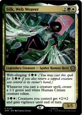 Silk, Web Weaver 145 Rare Marvel's Spider-Man Magic: The Gathering Near Mint