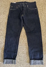 Studio D'Artisan SP-068 40th Anniversary Charcoal Weft Jeans SZ 34x32.5 NWT