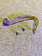 57 1957 CHEVY GLOVE BOX DOOR SUPPORT ARM with RUBBER STOP & SCREWS GM OEM
