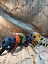 Martial Arts Taekwondo Karate Belts Set Blue/orange/purple/green/yellow/white