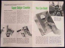 Geiger Counter 1955 How-To build PLANS Tube Powered AEC Design