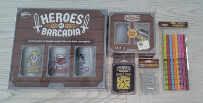 Heroes of Barcadia + Party Pack + Booze Ooze Invasion NEW SEALED BUNDLE